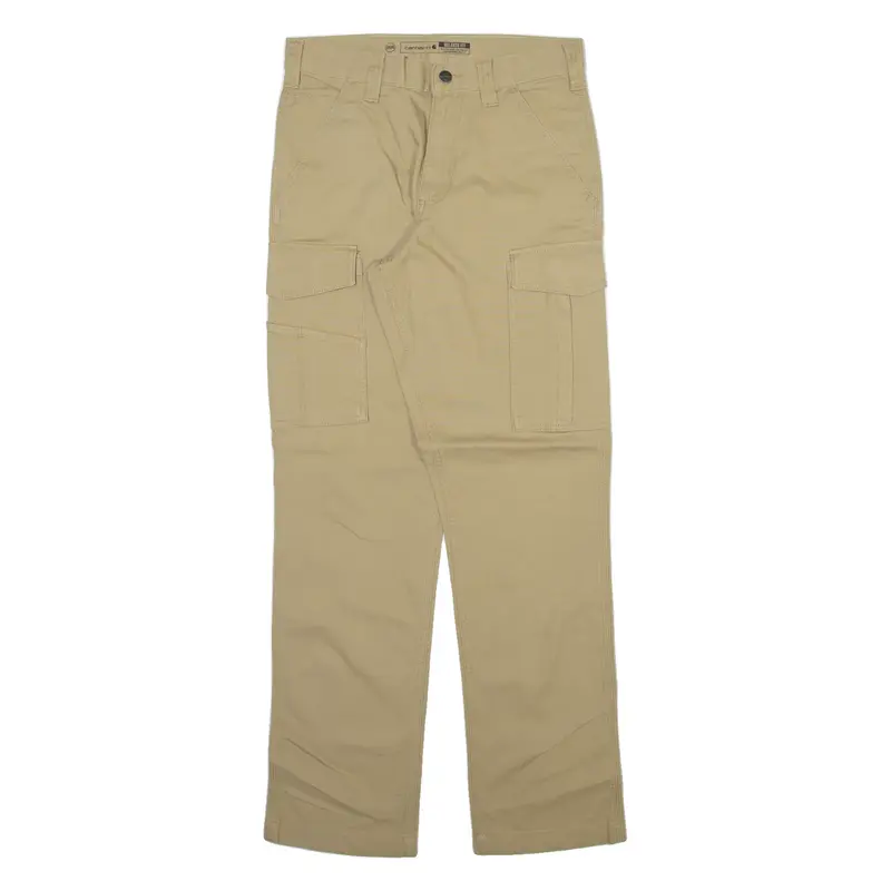 CARHARTT Cargo Mens Trousers Beige Relaxed Straight W30 L32