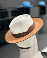 Adjustable Color-Block Felt Hat for Women & Men | Valentine's Day Couple Hats, Ultra-Soft & Luxurious! hat  flip Two-Tone Wid...
