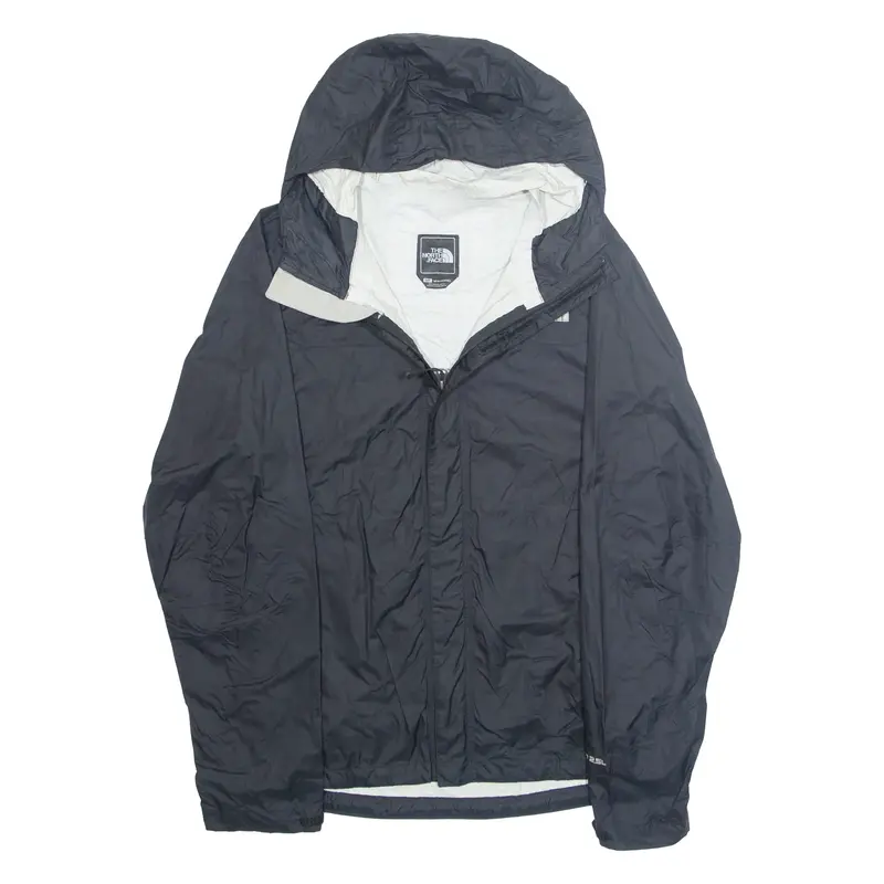 THE NORTH FACE Mens Rain Jacket Black Hooded S