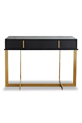 Black Ash Brass Base Dressing Table | Liang & Eimil Archivolto