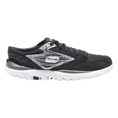 SKECHERS Low Top Trainers Black Synthetic Mens UK 9.5