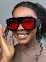 Unisex Simple Style Plain Color Sunglasses, Trendy Casual Frames Sunglasses for Everyday Use, Fashion Accessories for Outdoor...