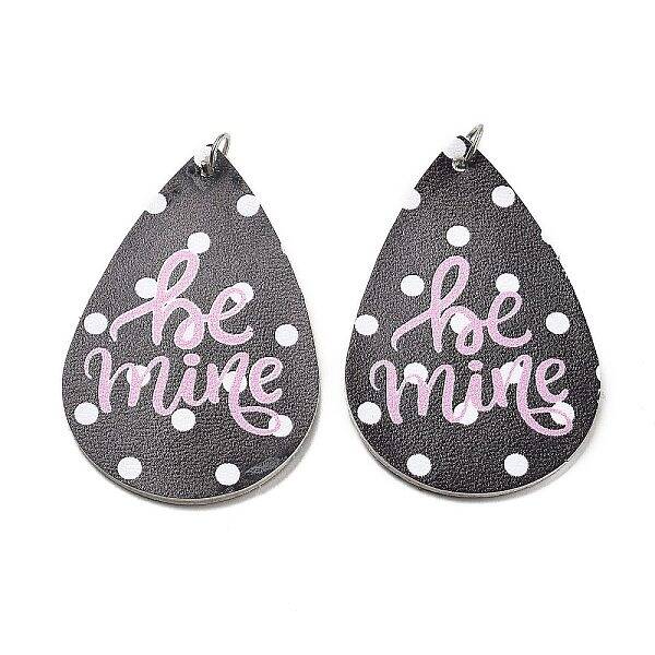 PU Leather Big Pendants