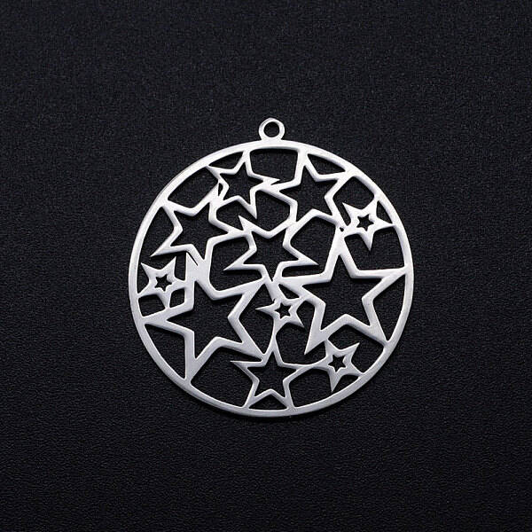 Non-Tarnish 201 Stainless Steel Filigree Charms