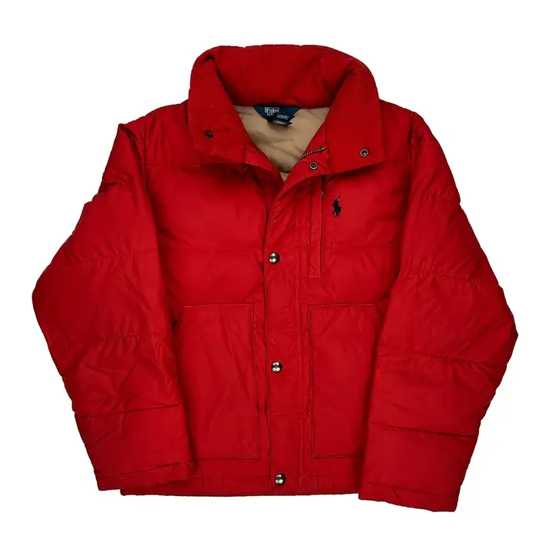 Age 6-8 Polo By Ralph Lauren Puffer - Small Red Polyester