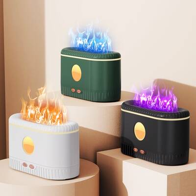 Simulated Flame Air Diffuser Atmosphere Water Humidifier