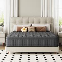 【MYDao】8/10/12/14 Inch Twin, Full, Queen, King Mattress Memory Foam And Spring, Hybrid MattressMedium Firmness, Lumbar Su...