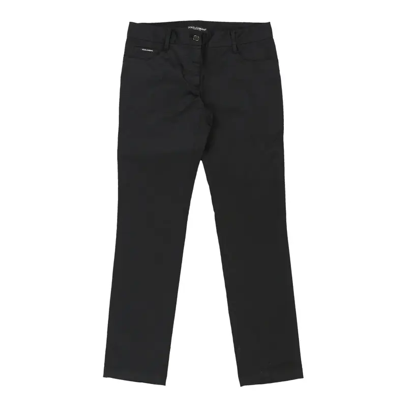 Dolce & Gabbana Trousers - 32W UK 10 Black Cotton | Size: UK 10