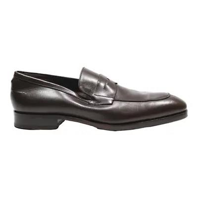 CARMINA Loafer Shoes Brown Leather Mens UK 7