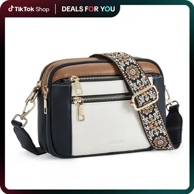 Telena Crossbody Purse for Women Small Crossbody Bags Trendy Vegan Leather with Adjustable Strap Crossbody Kindle Gift Compac...