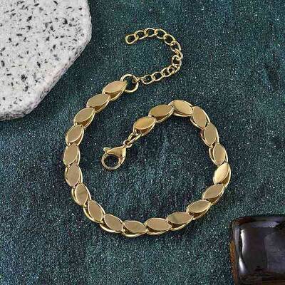 304 Stainless Steel Oval Link Chain Bracelets for Women