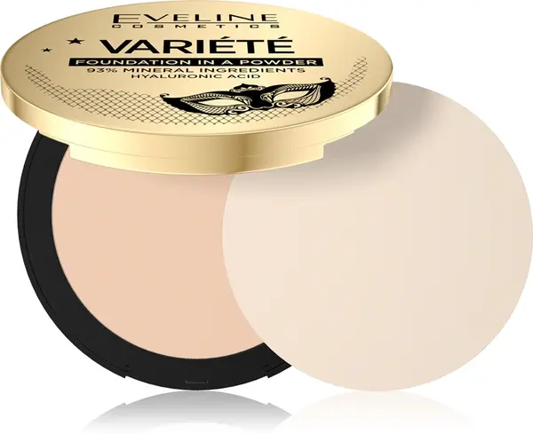 Eveline Cosmetics Variété Mineral Compact Powder With Applicator Color 01 Light 8 G