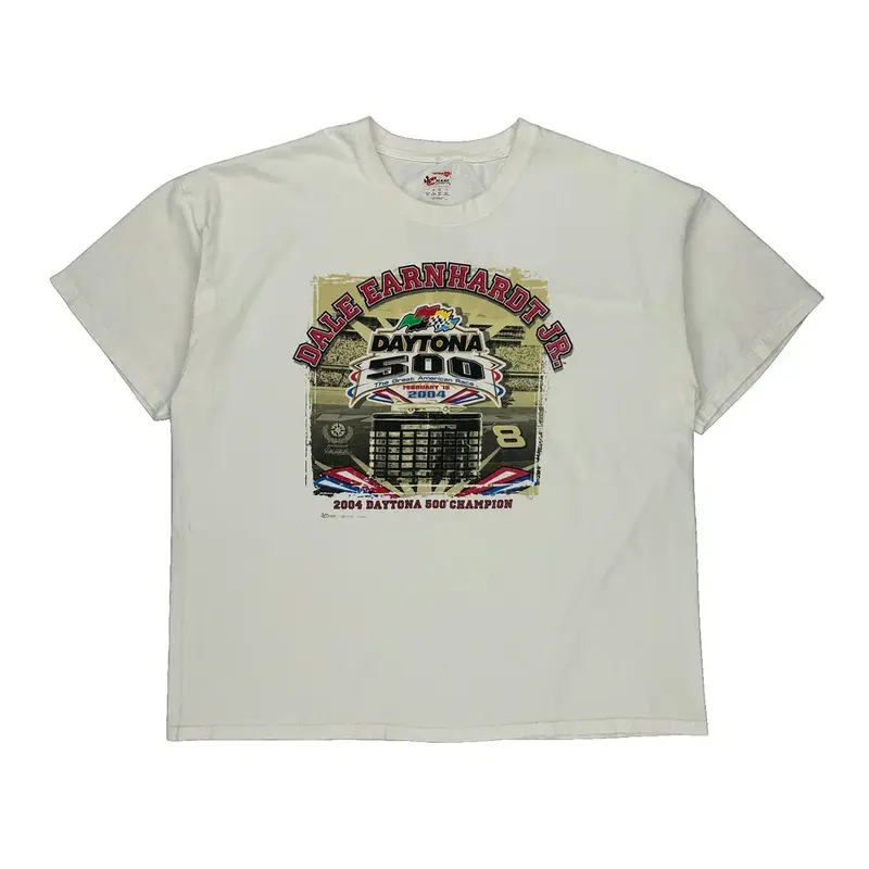 Daytona 500 Chase Authentics Nascar T-Shirt - XL White Cotton