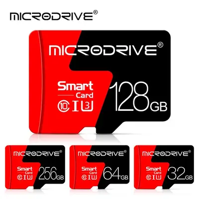 MICRODRIVE High Speed Micro SD Memory Card + Adapter for Smartphone Camera Drone Switch Tablet Security Sports Action Camera ...