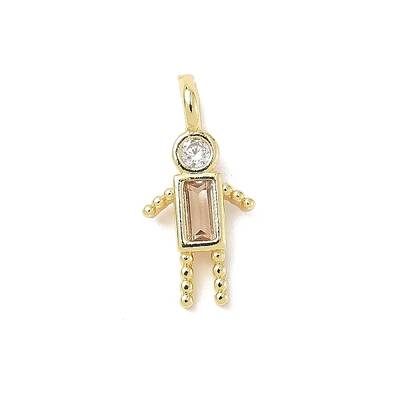 Brass Micro Pave Cubic Zirconia Pendants