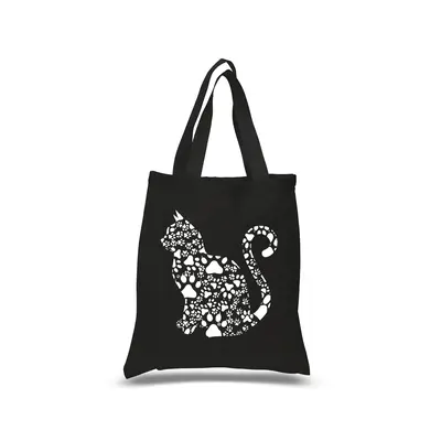 Cat Claws - Small Word Art Tote Bag - Red - SMALL