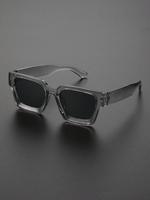 1 Pair Summer Modern Square Frame Thin Sunglasses, New Personality Styling Travel Accessories for Women & Men, Lightweight an...