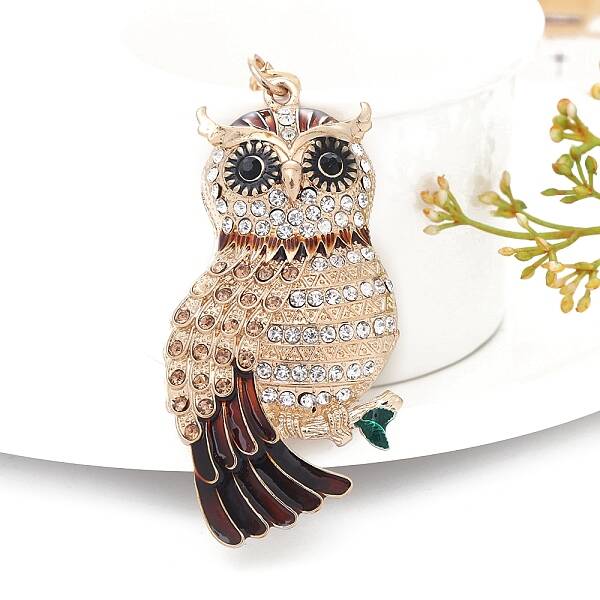 Alloy Rhinestone Keychains