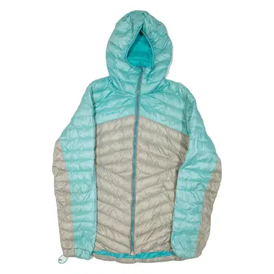 MAMMUT Womens Jacket Blue Hooded Colourblock L