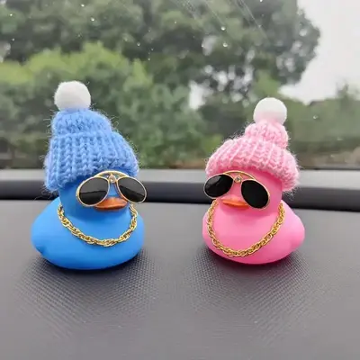 Cute Duck Design Car Decoration, Cute Duck Car Ornament, Car Dashboard Decoration, Car Interior Decoration Accessories for Wo...