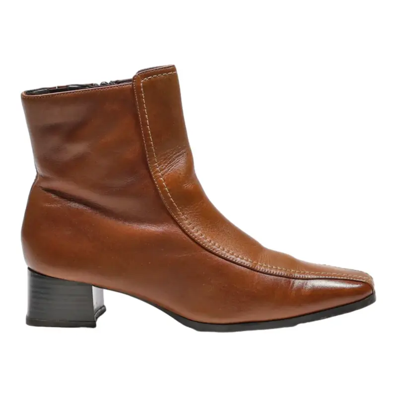 MODA Ankle Boots Brown Leather Womens UK 5