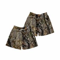 5 Inches Inseam Real Tree Print Tropical Casual Mesh Camo Chic Fitted Trend Mid Waist Shorts For Men & Women, Breathable & Ve...