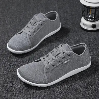 Barefoot Comfort Athletic Shoes with Wide Toe, Fashionable Mesh Walking Sneakers for Men and Women Closed Boy Rubber Runner T...