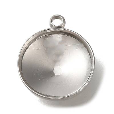 304 Stainless Steel Pendant Cabochon Settings
