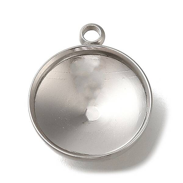 304 Stainless Steel Pendant Cabochon Settings