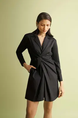 Front Twist Black Dress | Color: Black | Size: XL