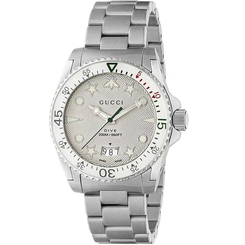 Gucci YA136336 Unisex Dive Stainless Steel Watch