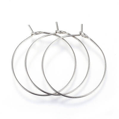 316L Surgical Stainless Steel Hoop Earring Findings