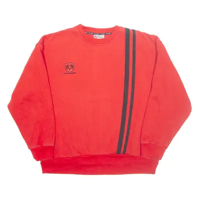 HASE Dodge Mens Sweatshirt Red Crew Neck 90s L
