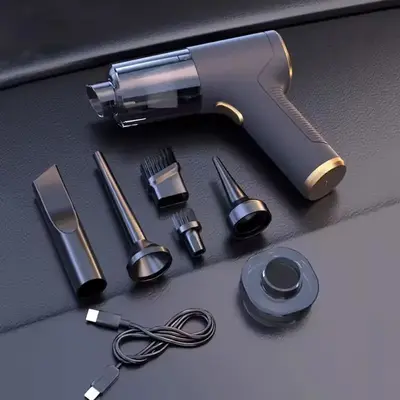 4 in 1 Car Vacuum Cleaner, Rechargeable Handheld Car Vacuum Cleaner, Cordless Vacuum, Multifunctional Car Cleaning Tool for C...