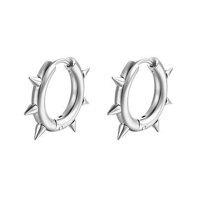 Stainless Steel Hoop Earrings for Men