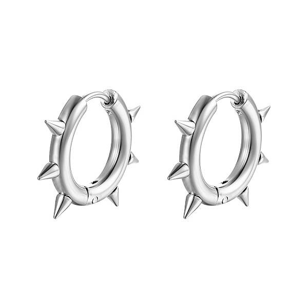 Stainless Steel Hoop Earrings for Men