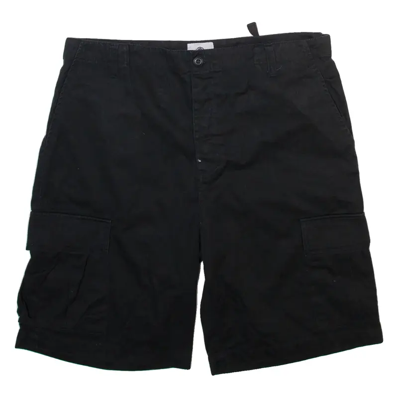 ARMYTEX Mens Cargo Shorts Black Relaxed XL W36