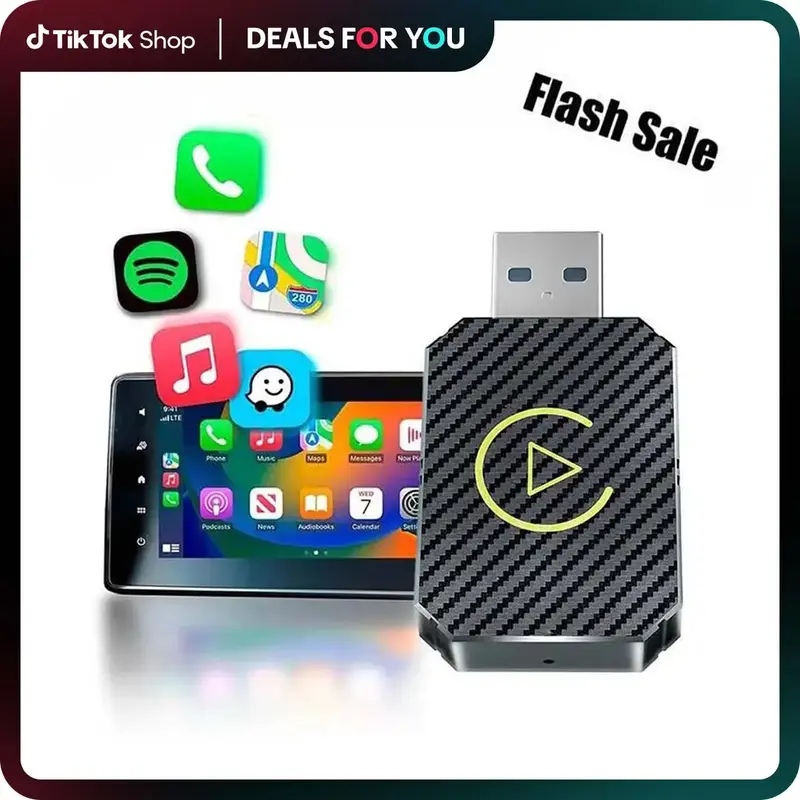 Dealsforyoudays | 2 in 1 Wireless CarPlay Adapter, converts wired to wireless, suitable for factory wired CarPlay cars from 2...