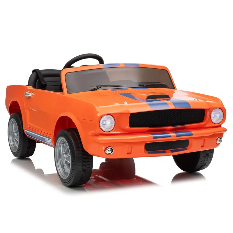 Garvee Ride - P Series: 24V Ride On Licensed Shelby GT350 Electric Car 2-Seater with Remote Control, Safety Belt, LED Lights,...