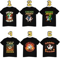 Chicken Jockey Youth T-Shirt, Gift for Game Lover Chicken, Funny Riding Chicken Tee, Boys & Girls Birthday Tee, Youth Boys Cl...