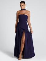 Women's Plain Split Thigh Tube Dress with Scarf, Elegant Formal Strapless Dress for Party Club Beach Vacation, Ladies Clothes...