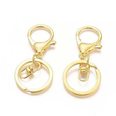 Iron Alloy Lobster Claw Clasp Keychain