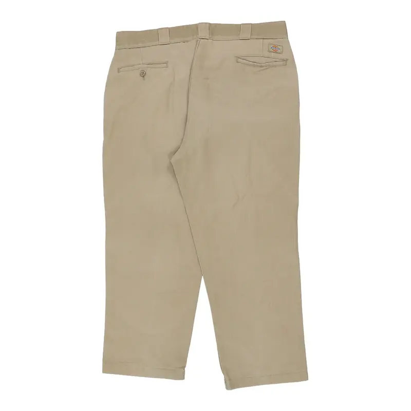 Dickies Trousers - 38W 27L Beige Cotton Blend | Size: 38