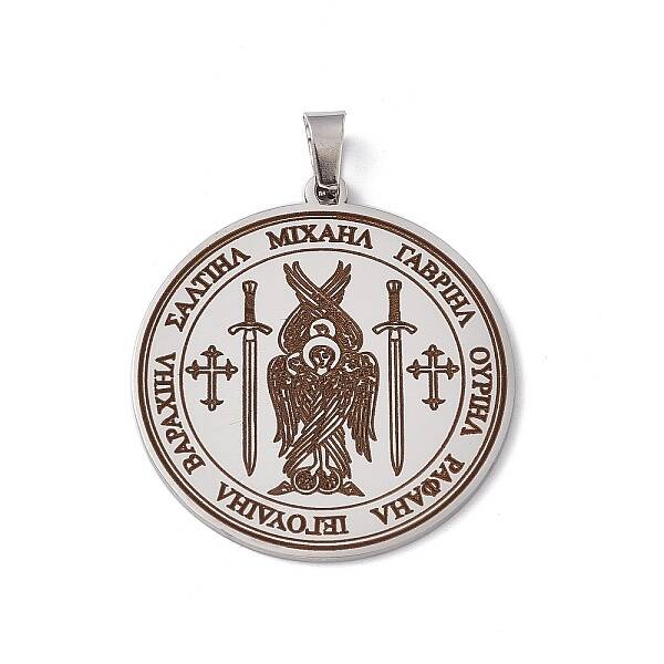 Non-Tarnish 304 Stainless Steel Seven Archangels Pendants