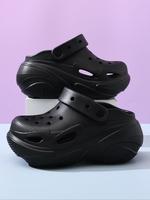 Women's Thick Sole Slides, Casual Comfortable Breathable Slippers for Summer, Non-slip Slippers for Indoor & Outdoor Wear, Wa...