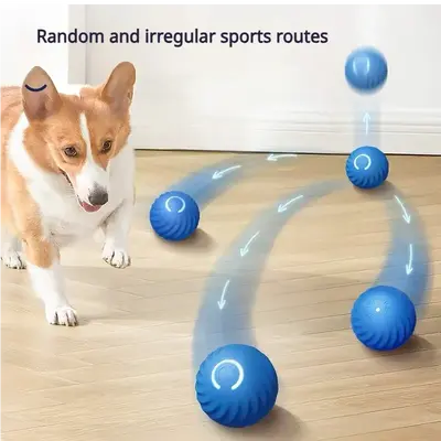 Interactive Dog Toys Dog Ball, Durable Motion Activated Automatic Rolling Ball Toys for/Small/Medium/Large Dogs,USB Rechargea...