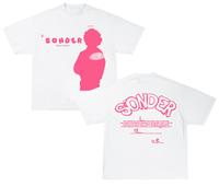 Brent Faiyazzz Pink Cute Sonder Rap Shirt  Casual Crewneck Streetwear Menswear