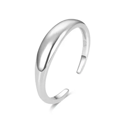 Beneto Minimalist Silver Leg Ring AGGF487