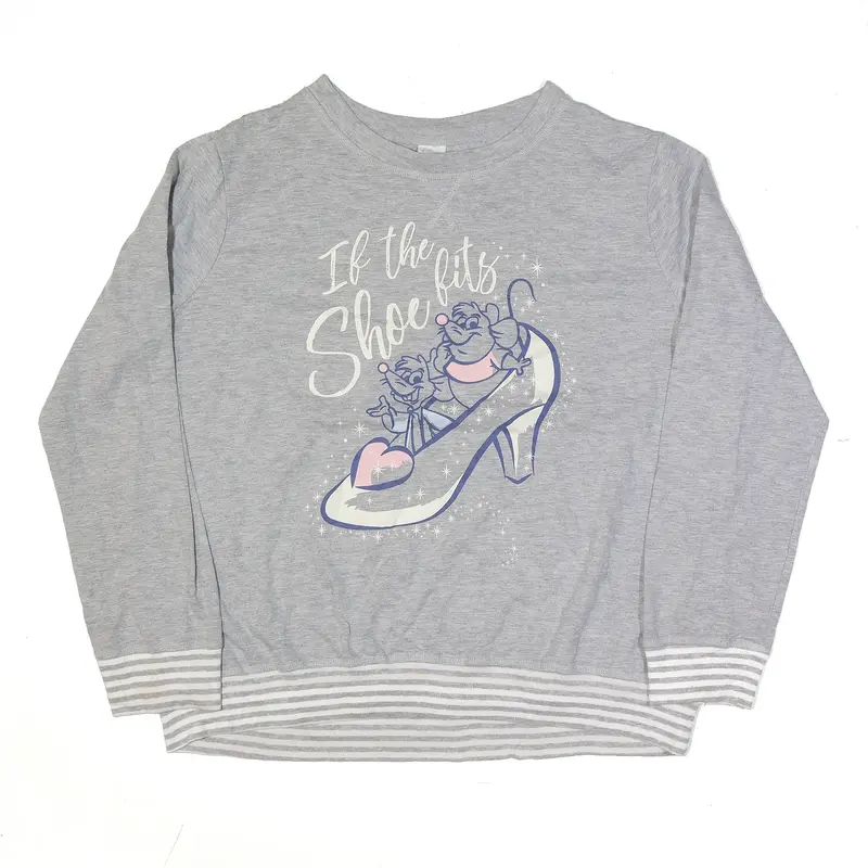 DISNEY Cinderella Mice Sweatshirt Grey Girls 3XL