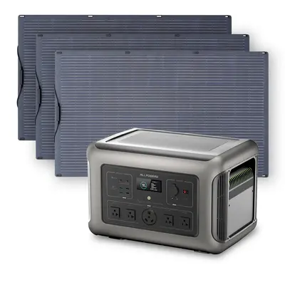 Solar Generator Kit 3200W Power Station 200W Flexible Solar Panel